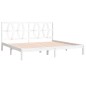 vidaXL Massivholzbett Weiß Kiefer 200x200 cm vidaXL Massivholzbett Weiß Kiefer 200x200 cm