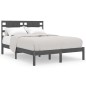 vidaXL Massivholzbett Grau 120x190 cm vidaXL Massivholzbett Grau 120x190 cm