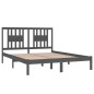 vidaXL Massivholzbett Grau 150x200 cm vidaXL Massivholzbett Grau 150x200 cm