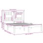 vidaXL Massivholzbett Kiefer 120x200 cm vidaXL Massivholzbett Kiefer 120x200 cm