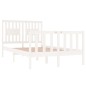 vidaXL Massivholzbett Weiß 120x190 cm vidaXL Massivholzbett Weiß 120x190 cm