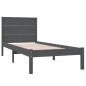 vidaXL Massivholzbett Grau Kiefer 90x200 cm vidaXL Massivholzbett Grau Kiefer 90x200 cm