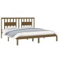 vidaXL Massivholzbett Honigbraun Kiefer 200x200 cm vidaXL Massivholzbett Honigbraun Kiefer 200x200 cm
