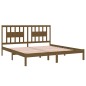 vidaXL Massivholzbett Honigbraun Kiefer 200x200 cm vidaXL Massivholzbett Honigbraun Kiefer 200x200 cm