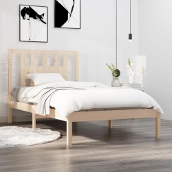 vidaXL Massivholzbett Kiefer 100x200 cm