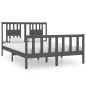 vidaXL Massivholzbett Grau 140x190 cm vidaXL Massivholzbett Grau 140x190 cm