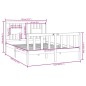 vidaXL Massivholzbett Grau 140x190 cm vidaXL Massivholzbett Grau 140x190 cm