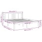 vidaXL Massivholzbett Honigbraun Kiefer 160x200 cm vidaXL Massivholzbett Honigbraun Kiefer 160x200 cm