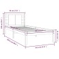 vidaXL Massivholzbett Honigbraun Kiefer 90x200 cm vidaXL Massivholzbett Honigbraun Kiefer 90x200 cm