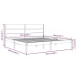 vidaXL Massivholzbett Kiefer 200x200 cm vidaXL Massivholzbett Kiefer 200x200 cm