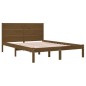 vidaXL Massivholzbett Honigbraun Kiefer 140x190 cm vidaXL Massivholzbett Honigbraun Kiefer 140x190 cm