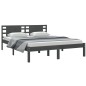vidaXL Massivholzbett Grau 150x200 cm vidaXL Massivholzbett Grau 150x200 cm