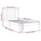 vidaXL Massivholzbett Schwarz Kiefer 90x200 cm vidaXL Massivholzbett Schwarz Kiefer 90x200 cm