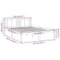 vidaXL Massivholzbett Honigbraun Kiefer 120x200 cm vidaXL Massivholzbett Honigbraun Kiefer 120x200 cm