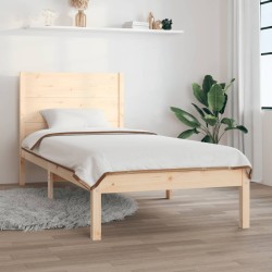 vidaXL Massivholzbett Kiefer 90x200 cm