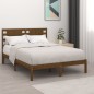 vidaXL Massivholzbett Honigbraun 135x190 cm vidaXL Massivholzbett Honigbraun 135x190 cm