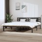 vidaXL Massivholzbett Grau Kiefer 200x200 cm vidaXL Massivholzbett Grau Kiefer 200x200 cm