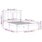 vidaXL Massivholzbett Kiefer 120x200 cm vidaXL Massivholzbett Kiefer 120x200 cm