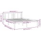 vidaXL Massivholzbett Honigbraun 150x200 cm vidaXL Massivholzbett Honigbraun 150x200 cm