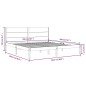 vidaXL Massivholzbett Honigbraun Kiefer 200x200 cm vidaXL Massivholzbett Honigbraun Kiefer 200x200 cm