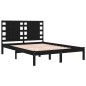 vidaXL Massivholzbett Schwarz 180x200 cm vidaXL Massivholzbett Schwarz 180x200 cm