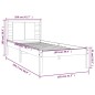 vidaXL Massivholzbett Honigbraun Kiefer 100x200 cm vidaXL Massivholzbett Honigbraun Kiefer 100x200 cm