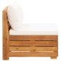 2-Sitzer-Gartensofa mit Kissen Massivholz Akazie 2-Sitzer-Gartensofa mit Kissen Massivholz Akazie