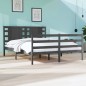 vidaXL Massivholzbett Grau Kiefer 120x190 cm vidaXL Massivholzbett Grau Kiefer 120x190 cm