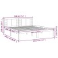 vidaXL Massivholzbett Weiß 180x200 cm vidaXL Massivholzbett Weiß 180x200 cm