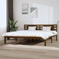 vidaXL Massivholzbett Honigbraun Kiefer 200x200 cm