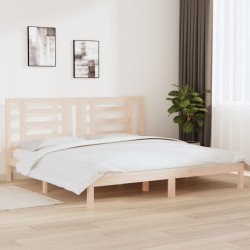 vidaXL Massivholzbett Kiefer 200x200 cm