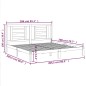 vidaXL Massivholzbett Kiefer 200x200 cm vidaXL Massivholzbett Kiefer 200x200 cm