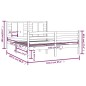 vidaXL Massivholzbett Grau Kiefer 160x200 cm vidaXL Massivholzbett Grau Kiefer 160x200 cm
