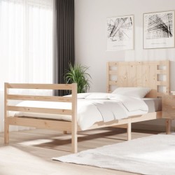 vidaXL Massivholzbett Kiefer 100x200 cm