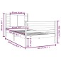 vidaXL Massivholzbett Kiefer 100x200 cm vidaXL Massivholzbett Kiefer 100x200 cm