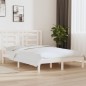 vidaXL Massivholzbett ohne Matratze Weiß 135x190 cm Kiefernholz vidaXL Massivholzbett ohne Matratze Weiß 135x190 cm Kiefernholz