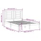 vidaXL Massivholzbett ohne Matratze Weiß 135x190 cm Kiefernholz vidaXL Massivholzbett ohne Matratze Weiß 135x190 cm Kiefernholz