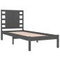 vidaXL Massivholzbett Grau 90x190 cm vidaXL Massivholzbett Grau 90x190 cm