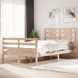 vidaXL Massivholzbett Kiefer 120x200 cm