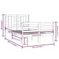 vidaXL Massivholzbett Kiefer 120x200 cm vidaXL Massivholzbett Kiefer 120x200 cm