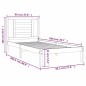vidaXL Massivholzbett Honigbraun Kiefer 90x200 cm