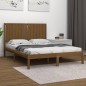 vidaXL Massivholzbett Honigbraun Kiefer 140x190 cm vidaXL Massivholzbett Honigbraun Kiefer 140x190 cm
