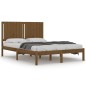 vidaXL Massivholzbett Honigbraun Kiefer 140x190 cm vidaXL Massivholzbett Honigbraun Kiefer 140x190 cm