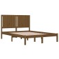 vidaXL Massivholzbett Honigbraun Kiefer 140x190 cm vidaXL Massivholzbett Honigbraun Kiefer 140x190 cm