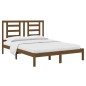 vidaXL Massivholzbett Honigbraun Kiefer 135x190 cm vidaXL Massivholzbett Honigbraun Kiefer 135x190 cm
