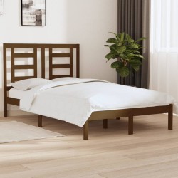 vidaXL Massivholzbett Honigbraun 120x190 cm
