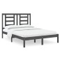 vidaXL Massivholzbett Grau 120x190 cm vidaXL Massivholzbett Grau 120x190 cm