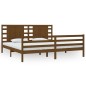 vidaXL Massivholzbett Honigbraun Kiefer 200x200 cm vidaXL Massivholzbett Honigbraun Kiefer 200x200 cm