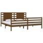 vidaXL Massivholzbett Honigbraun Kiefer 200x200 cm vidaXL Massivholzbett Honigbraun Kiefer 200x200 cm