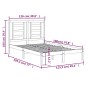 vidaXL Massivholzbett 120x190 cm vidaXL Massivholzbett 120x190 cm